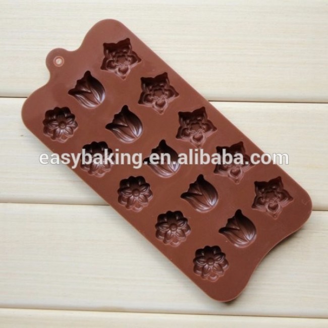Meistverkaufte Artikel Blumen-Schokoladen-Pop-Formen zum Dekorieren von Kuchen