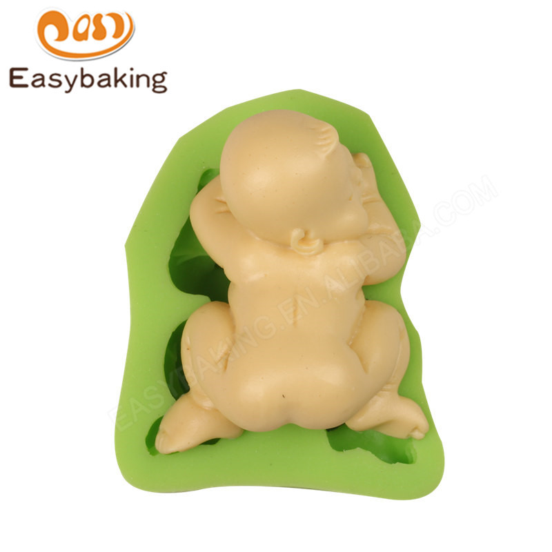 3D baby shape decoration silicone mould