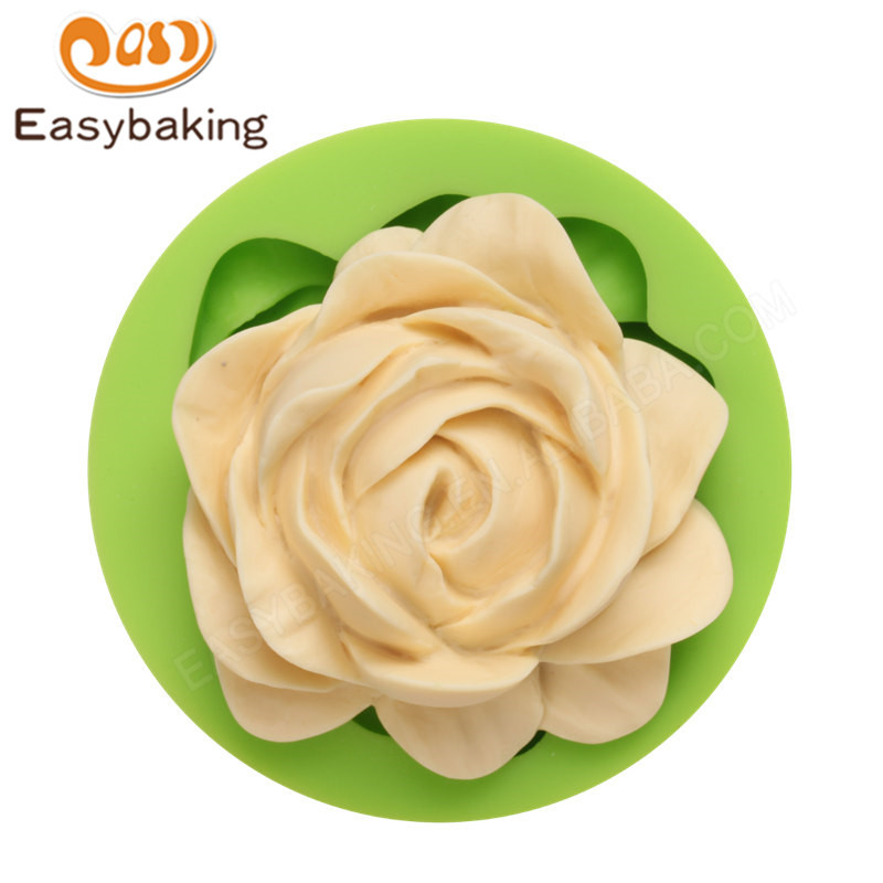 Rose shape fondant mold 3d silicon cake mould