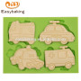 Custom multifunctional design cars shape fondant mould silicone molds