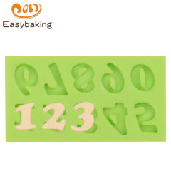 SMALL 0-9 NUMBERS SILICONE MOULD FOR CUPCAKE
