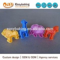 Serie de animales León Elefante Cebra Jirafa Juego de cortadores de galletas personalizados