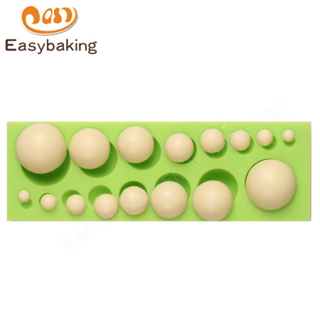 Moule à gâteau fondant en silicone de forme de perle de taille différente de haute qualité pour la maison ou la fête