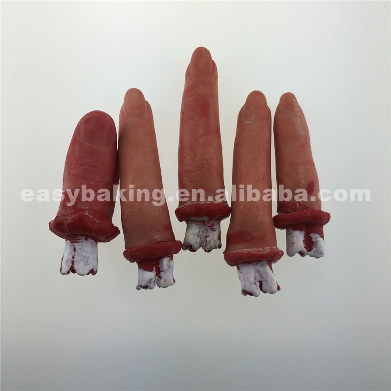 Lifelike halloween theme sponge fingers silicone molds