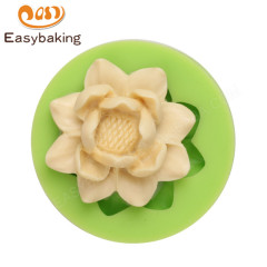 Moldes de fondant de silicona con flores en 3D para suministros de decoración de pasteles