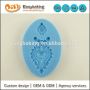 Силиконовая форма для рисования из помады синего цвета, украшенная драгоценными камнями форма для броши с гербом