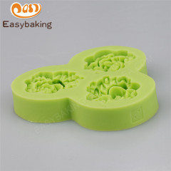 Food grade Flower shape silicone wedding and anniversary cake decorating mold fondant mould