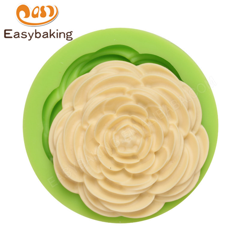 Rose shape fondant mold 3d silicon cake mould