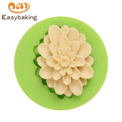 Molde de decoración de pastel de silicona Fondant de flor 3D
