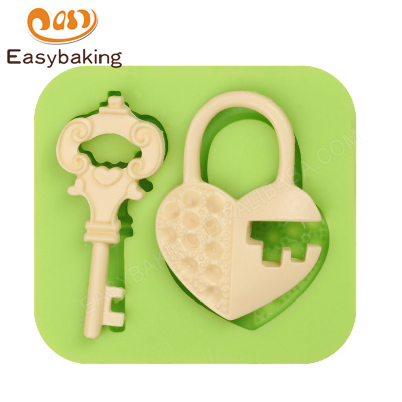 DIY baking key silicone 3d fondant cake chocolate ice mold