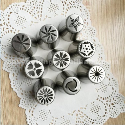 Eco-Friendly Cake Tools Stainless Steel Russian Piping Tips
