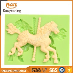Семья DIY Craft 3D лошадь украшения торта силиконовые формы