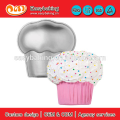 High Quality Aluminum Metal Giant Cupcake Cake Pan Mold