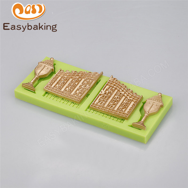 Doors with lights 3d silicone mould fondant tools