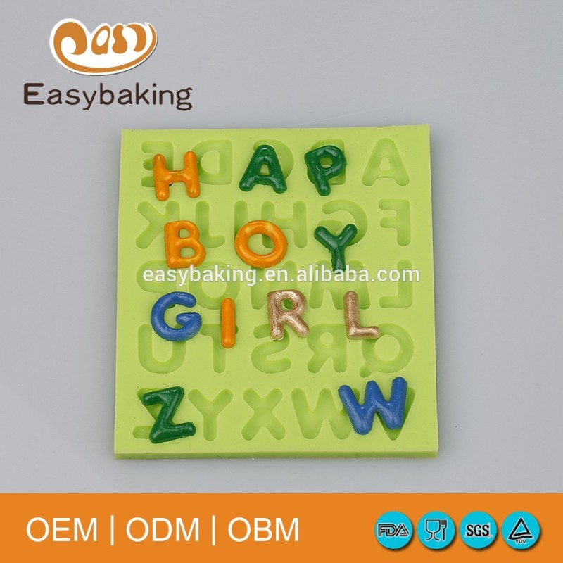 A to Z letters Silicone Mould Cake Decorating Supplier