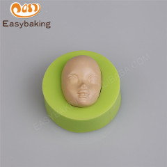 El silicón vendedor caliente adaptable de la cara del bebé moldea las herramientas de decoración del molde del silicón del jabón