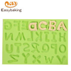 Силиконовые формы для помадки алфавита для инструментов для украшения торта