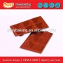 6 Cavity Non-Stick DIY Swiss Triangle Chocolate Mold Silicone Baking Pan