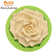 Herramientas de decoración de pasteles con forma de rosa 3D, molde para hornear, molde de silicona para fondant