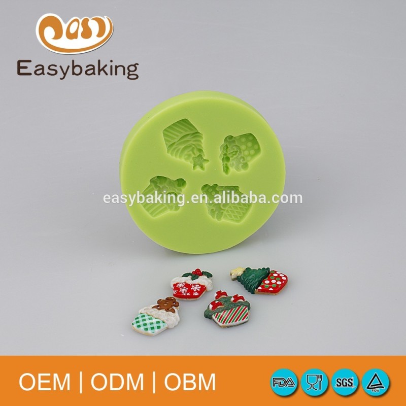 Christmas Party Cake Decoration Cupcake Shaped Silicone Mould