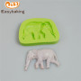 Molde de elefante de silicona 3D