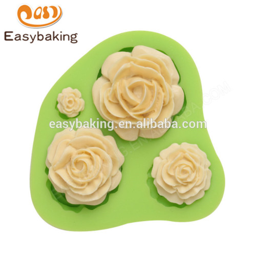 2017 Hot sell good quality 70*67*17mm silicone flower shape mould
