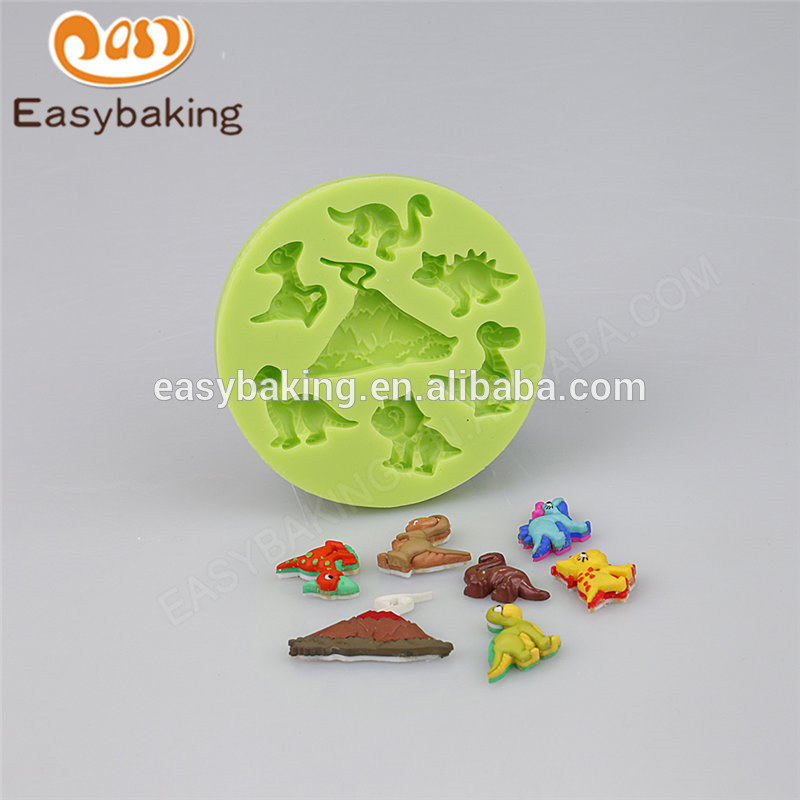 Chinese factory new design home made dinosaur series silicone molds