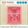 Venta al por mayor de moldes de silicona de jabón personalizados de animales 3D personalizados