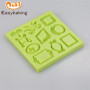 European frame multi-shaped silicone cake / cake decoration mold