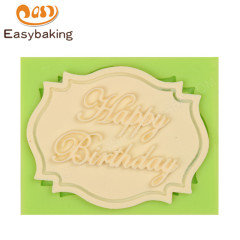 Plaque Kuchen dekorieren alles Gute zum Geburtstag Silikonform