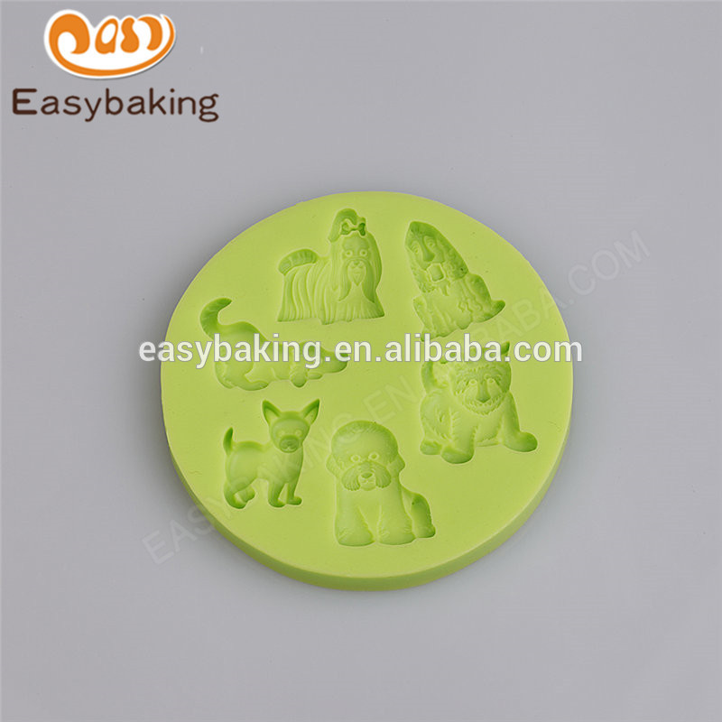 China different shape design animal themed fondant silicone molds