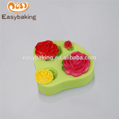 2017 Hot sell good quality 70*67*17mm silicone flower shape mould