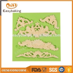 Heißer verkauf Flourish Swirl Mittelstück kuchenform silikon kuchenform silikon kuchen dekoration form