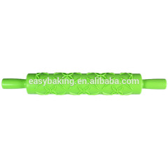 Different shaped imprint bakeware pastry tools plastic embossed rolling pin