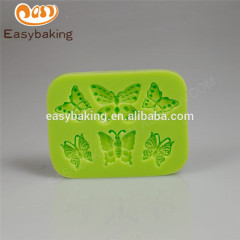 Moule en silicone de décoration de gâteau de papillon de fournisseur d'OEM