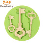 DIY baking key silicone 3d fondant cake chocolate ice mold