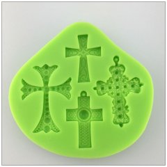 Лидер продаж, силиконовая форма для торта с крестом на Хэллоуин, используемая для украшения