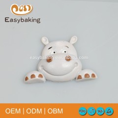 Molde de pastel de silicona con dibujos animados de jabón en forma de hipopótamo