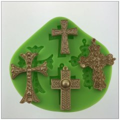 Moule à gâteau fondant croix silicone Halloween vente chaude utilisé pour la décoration