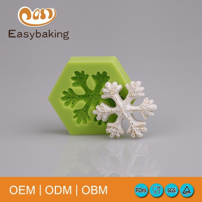 Hexagon Silicone Mold Snowflake Putty For Cake Decorating