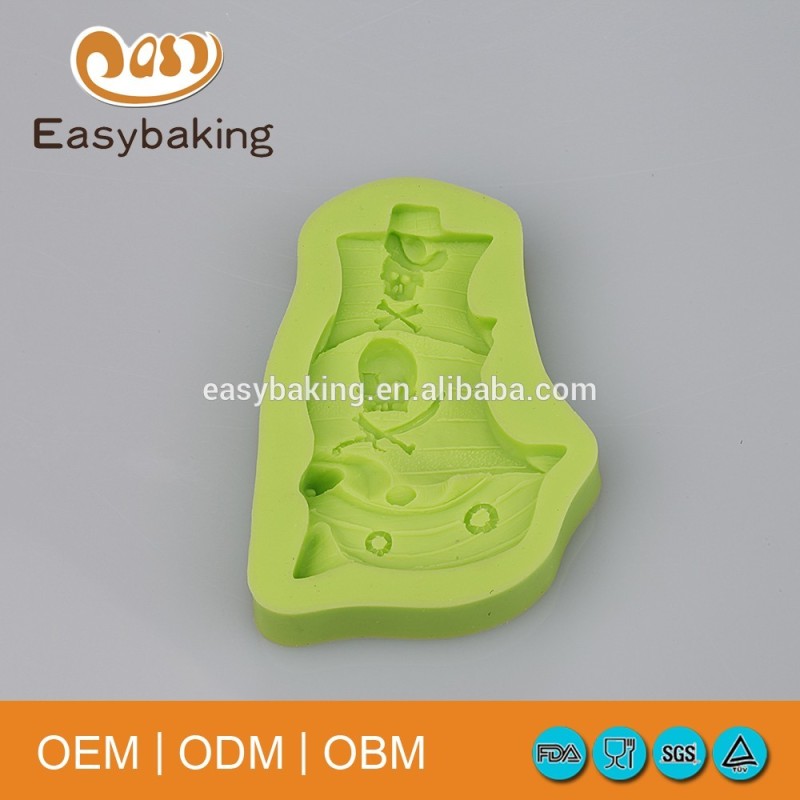 Pirate Ship Fondant And Gum Paste Molds 3D Silicone Pastry Molds And Handmade Soap