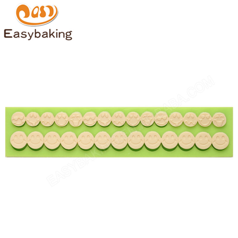 Facial expression silicone fondant molds for cake decoration