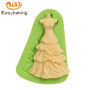 Moule à fondant en silicone en forme de jupe femme 3d pour la décoration de gâteaux