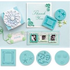 Handmade Europe Photo Frame Clay Silicone Decorating Molds