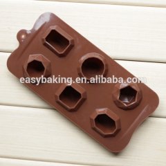 Heiße verkaufende Schokoladen-Silikonform mit 6 Hohlräumen in Rautenform