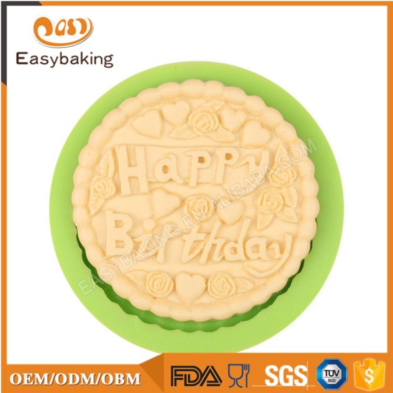Celebration Silicone Cookies Mold Cake Happy Birthday