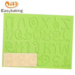 Moule à fondant en forme d'alphabet Moule à gâteau en silicone 3d