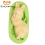 Lindo bebé conejo decorado fondant pastel chocolate silicona fondant molde