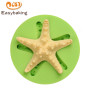 Molde de silicona con forma de estrella de mar y conchas marinas para decorar tartas