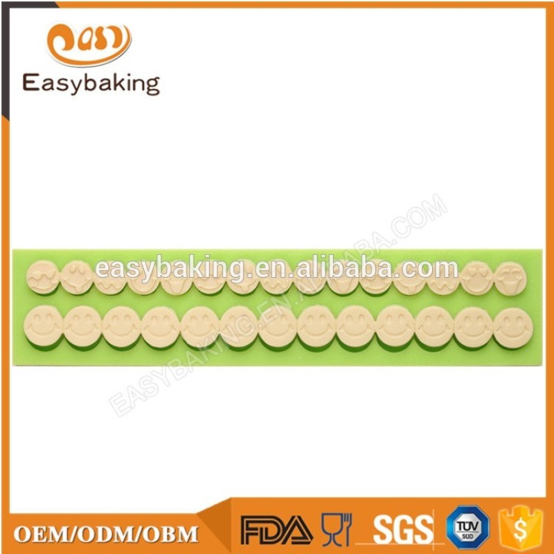 Facial expression silicone fondant molds for cake decoration